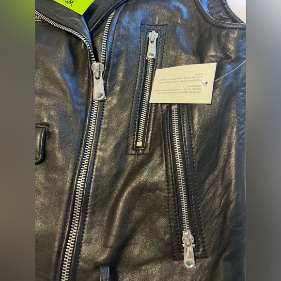 Sam Edelman Soft Lambskin Leather Vest - New With Tags - Picture 5 of 5